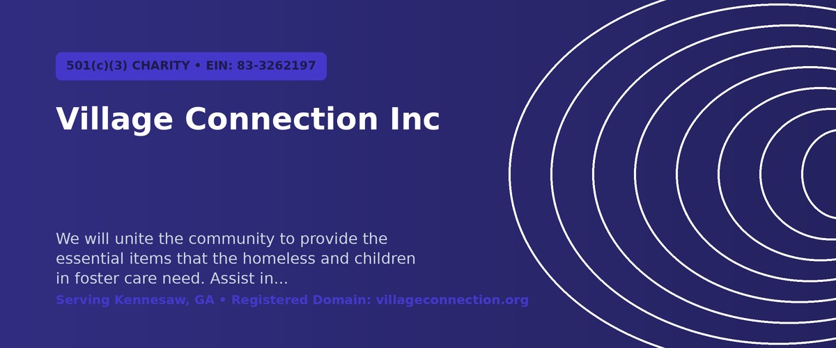 Village Connection Inc Organization Banner